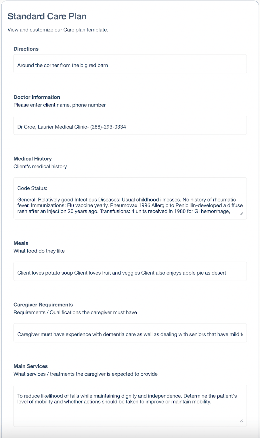 Client MGMT - Add, Update, or Review Care Plans
