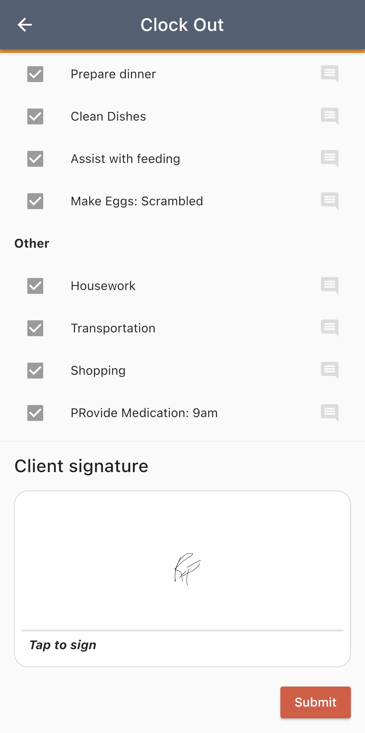 Mobile App - Tie Up Loose Ends